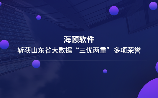 CQ9电子软件斩获山东省大数据“三优两重”多项荣誉